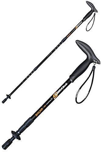 Trekkingstöcke Teleskop, Verstellbarer ergonomischer Griff mit Schnellverschluss Anti-Shock-System Wanderstöcke zum Wandern, Trekking, Camping, Reisen, 2St