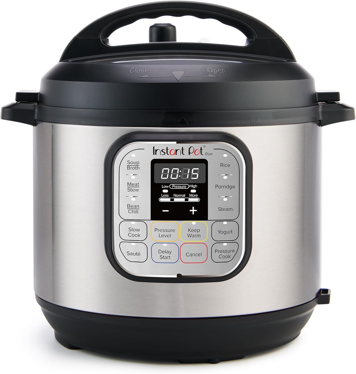 Instant Pot Pro 10-in-1-Elektro-Multikocher 1200 W, 5,7 L – Schnellkochtopf, Schongarer, Reiskocher, Dampfgarer, Sautierpfanne, Sterilisator, Joghurtbereiter, Sous Vide Gert – Schwarzer Edelstahl