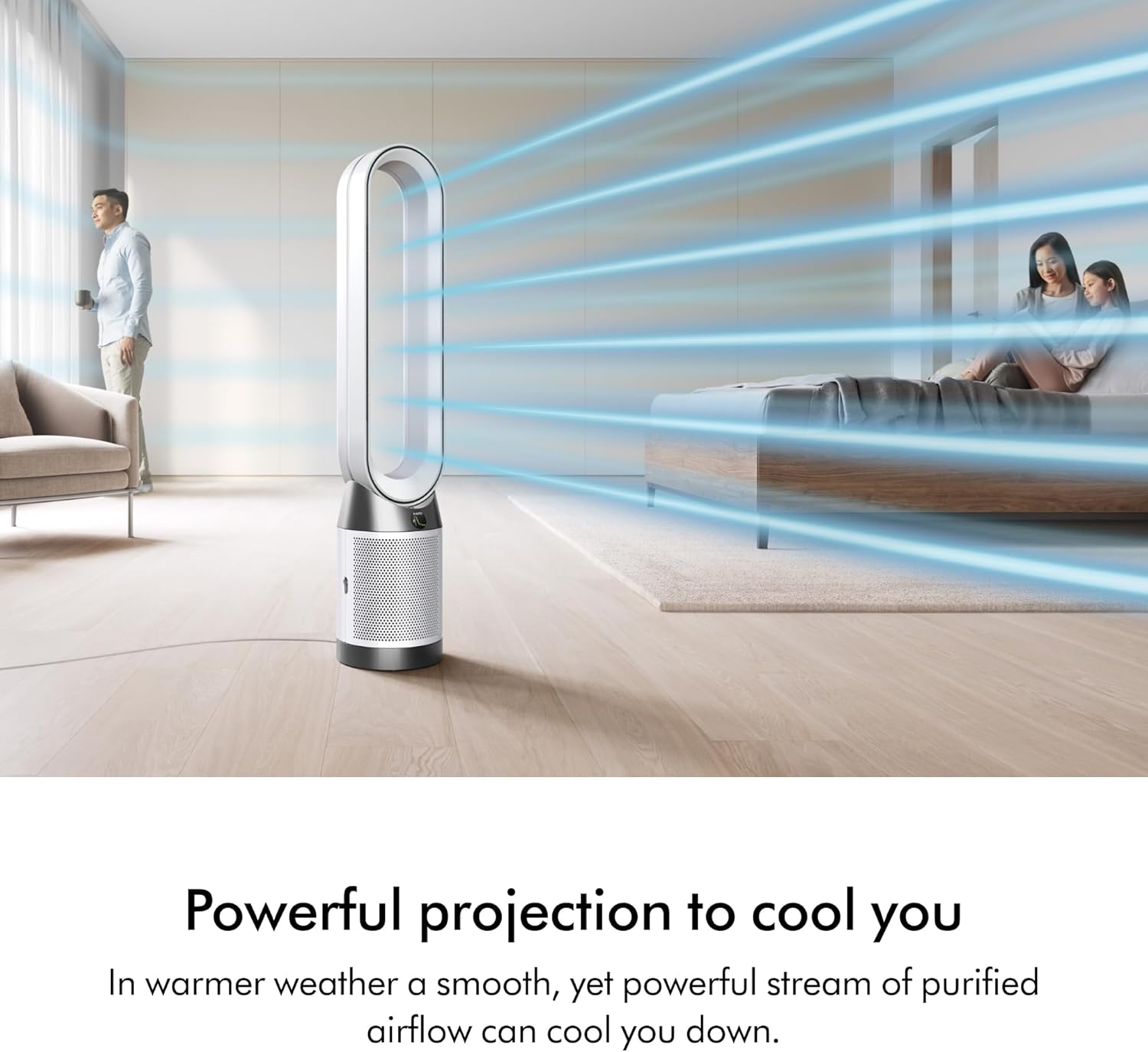 Dyson Purifier Cool PC1 Powerful Cooling Purifier (White/White)