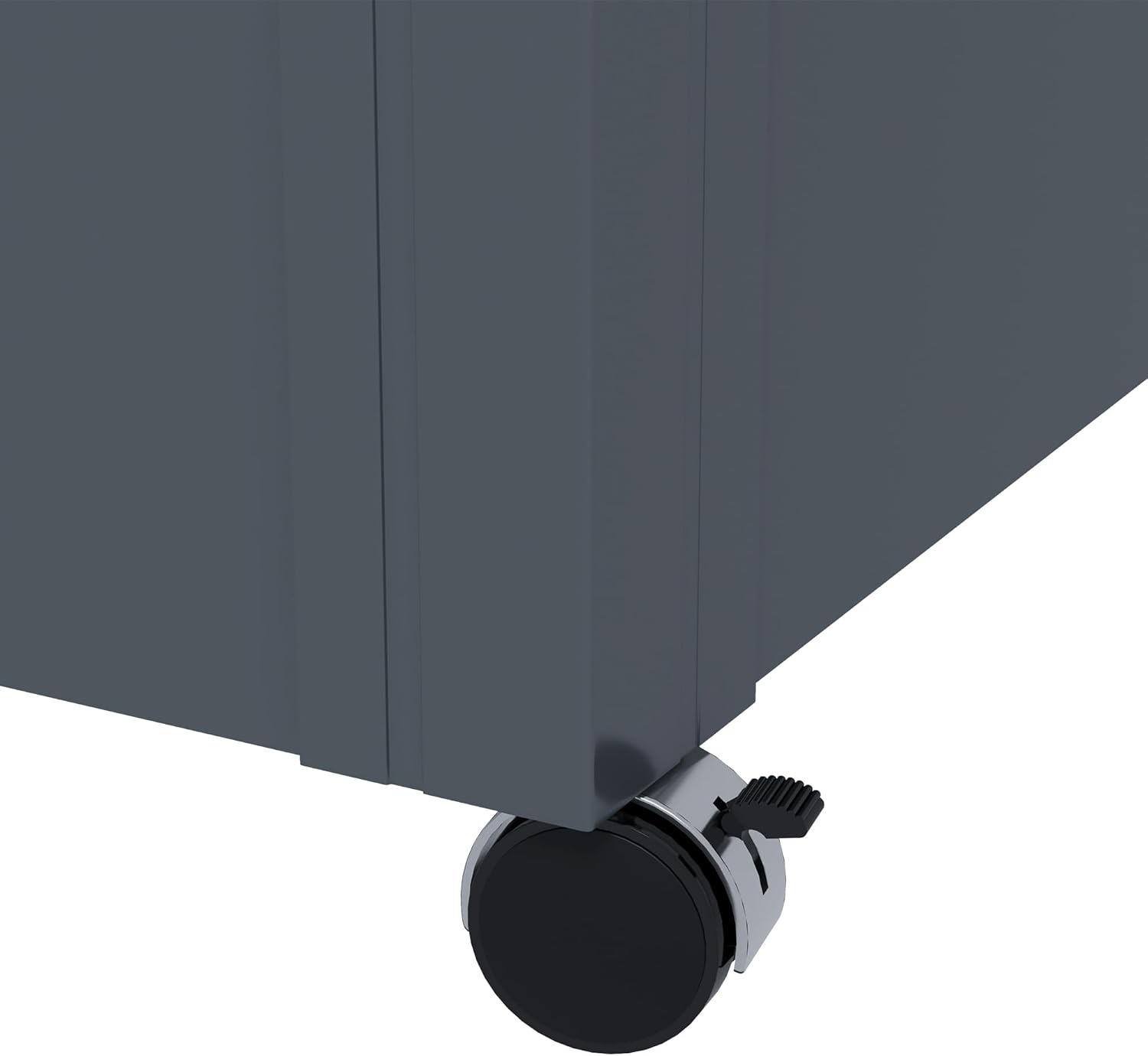 Outsunny Gartenbox Metall 311 Liter Auflagenbox mit Griffen Rollen Schloss Wasserdicht Abschließbar Gartentruhe Outdoor Kissenbox wetterfest Aufbewahrungsbox für Garten Balkon 120 x 62cm Dunkelgrau