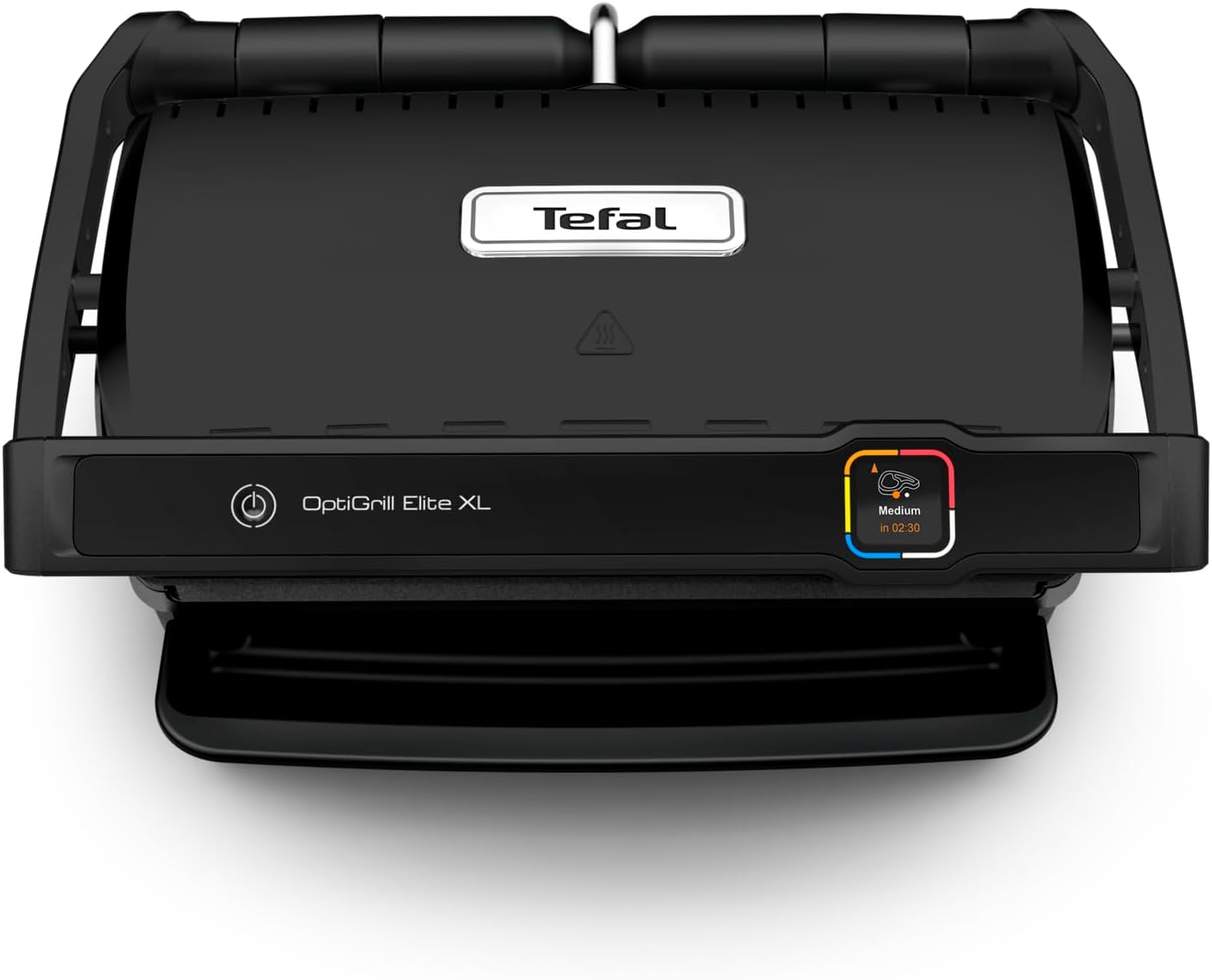 Tefal OptiGrill Elite XL Kontaktgrill, automatische Garzeitanpassung, perfekte Ergebnisse, 16 Programme, digitales Display mit Garstufenanzeige, abnehmbare XL-Platten, Elektrogrill, schwarz, GC760812