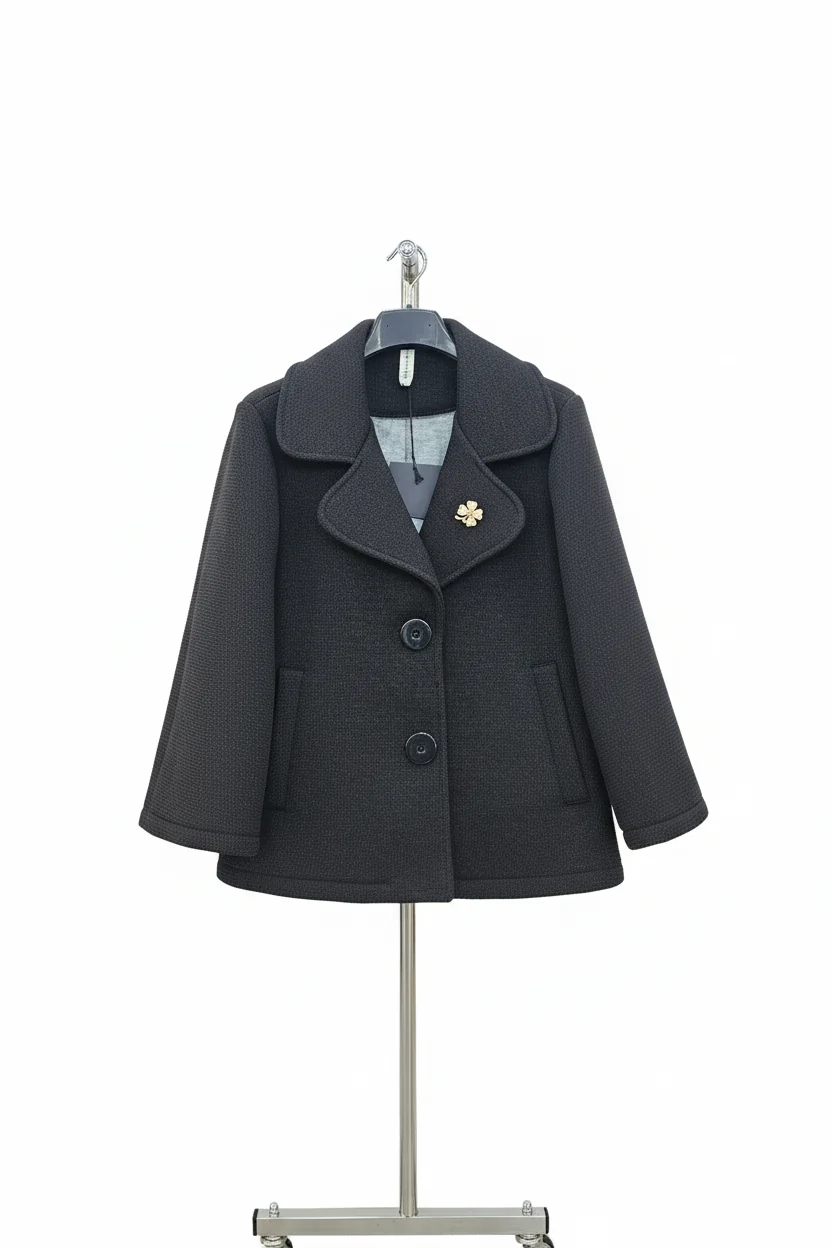 Women's Short Coat Jwith Buttons