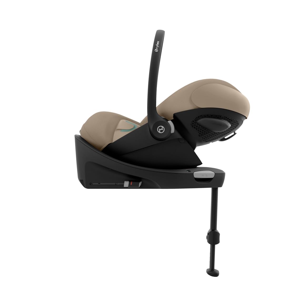 CYBEX Gold Babyschale Cloud G i-Size Comfort, Inkl. Neugeboreneneinlage, Ab Geburt bis ca. 24 Monate, Für Kinder ab 40 cm bis 87 cm, Max. 13 kg, Moon Black