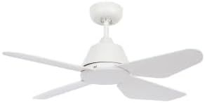 Beacon Lighting Aria 91cm Ceiling Fan in White with Remote Control