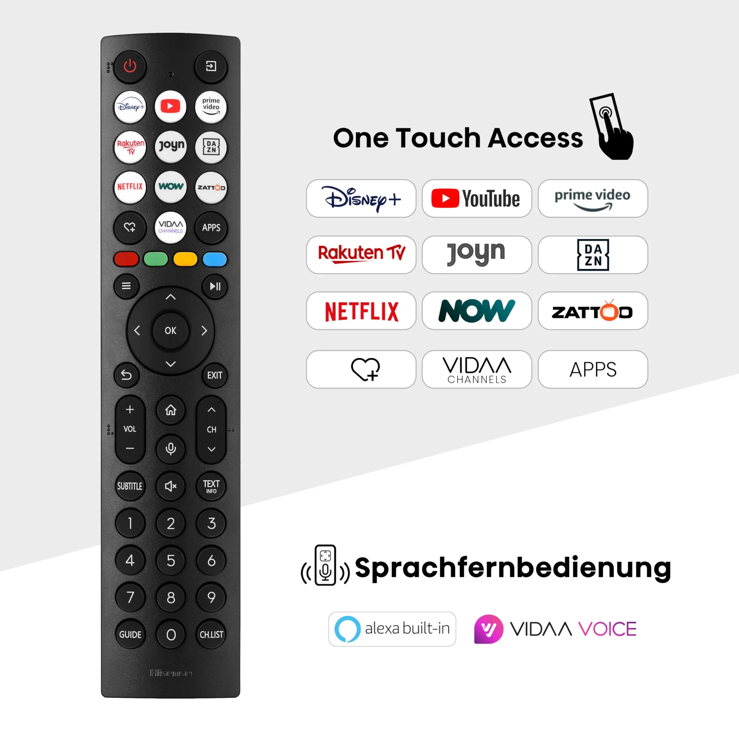 Hisense 43E6NT 108cm (43 Zoll) Fernseher, 4K UHD Smart TV, Precision Colour, HDR, Dolby Vision, 60Hz, Triple Tuner DVB-C/S/S2/T/T2, WiFi, HDMI 2.1, Bluetooth, Alexa Built-in, Schwarz, [2024]