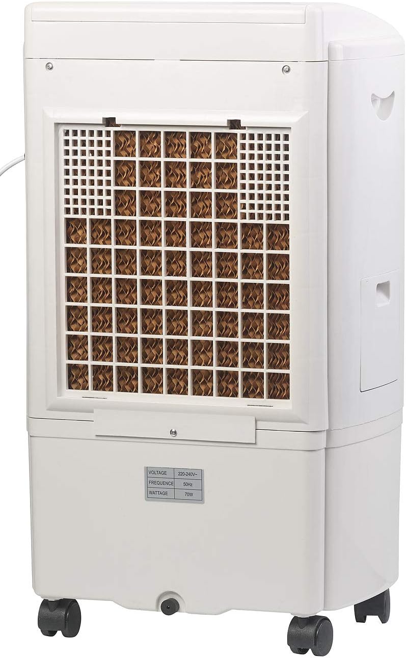 Sichler Haushaltsgeräte Kühler: Verdunstungs-Luftkühler mit Oszillation und Timer, 15 Liter, 70 Watt (Luftkühler mit Wasserkühlung, ohne Schlauch, Kühl)