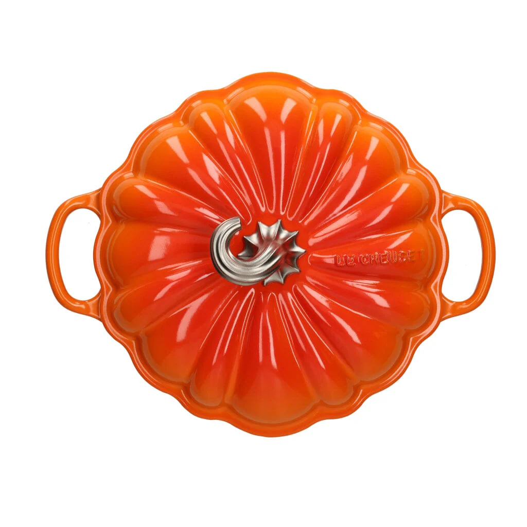 2025 Le Creuset - Cocotte / Sartén para asar Signature Calabaza naranja 24 cm 3,7 l