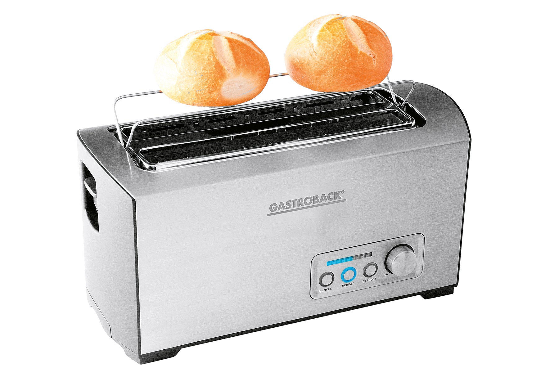 42398 4-sneetjes dubbele lange sleuf 1500 Watt RVS