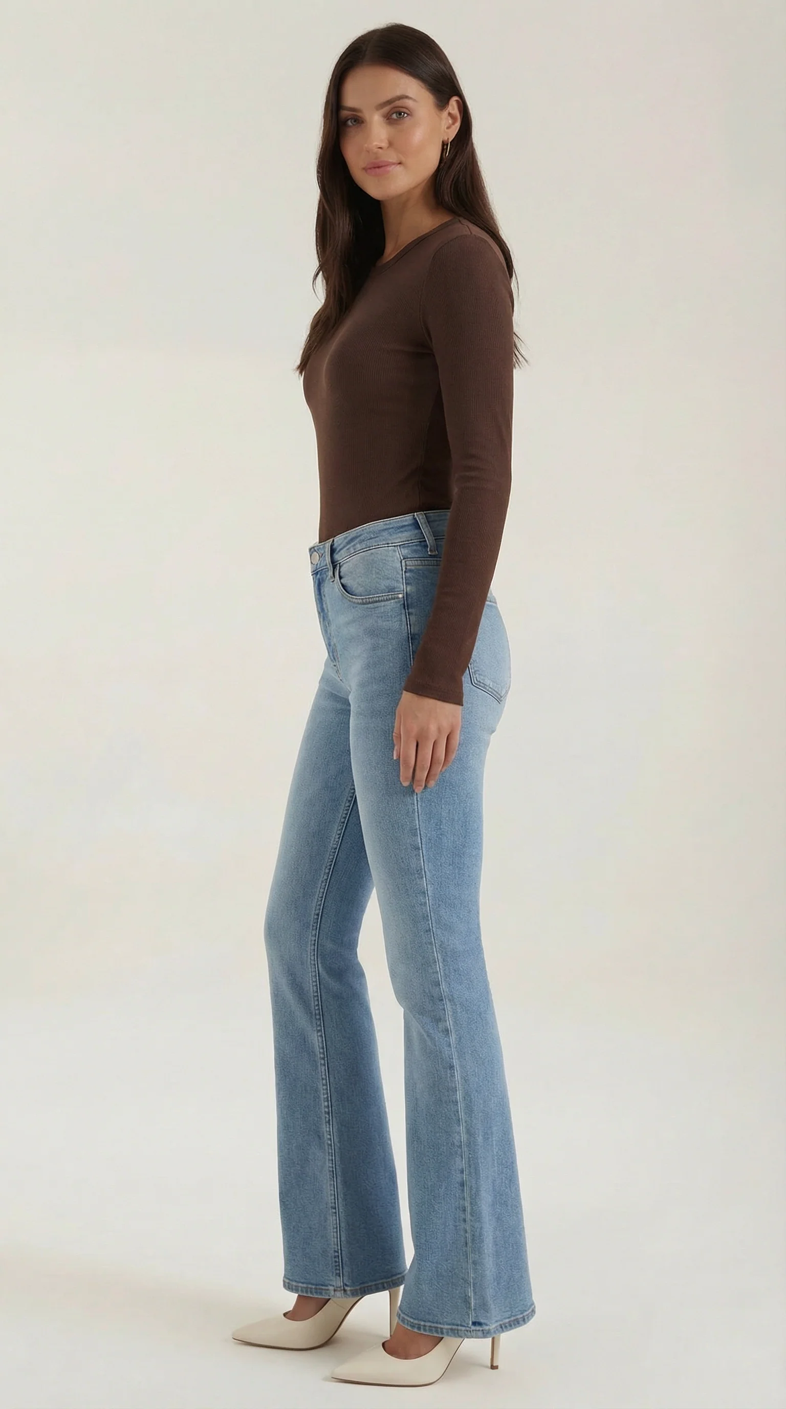 Langarmshirt mit gerippter Struktur