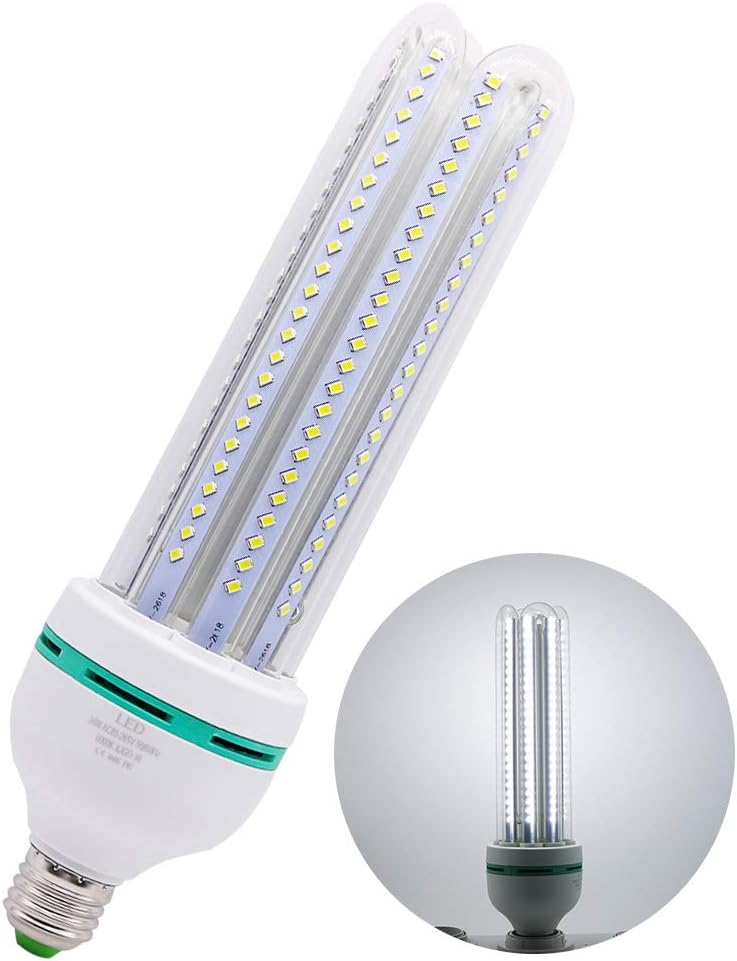 Xindaxin® E27 Mais Glühbirne Beleuchtung LED Leuchtmittel,Nicht dimmbar,36W 6000K Kaltweiß,Geringer Stromverbrauch,20er-Pack