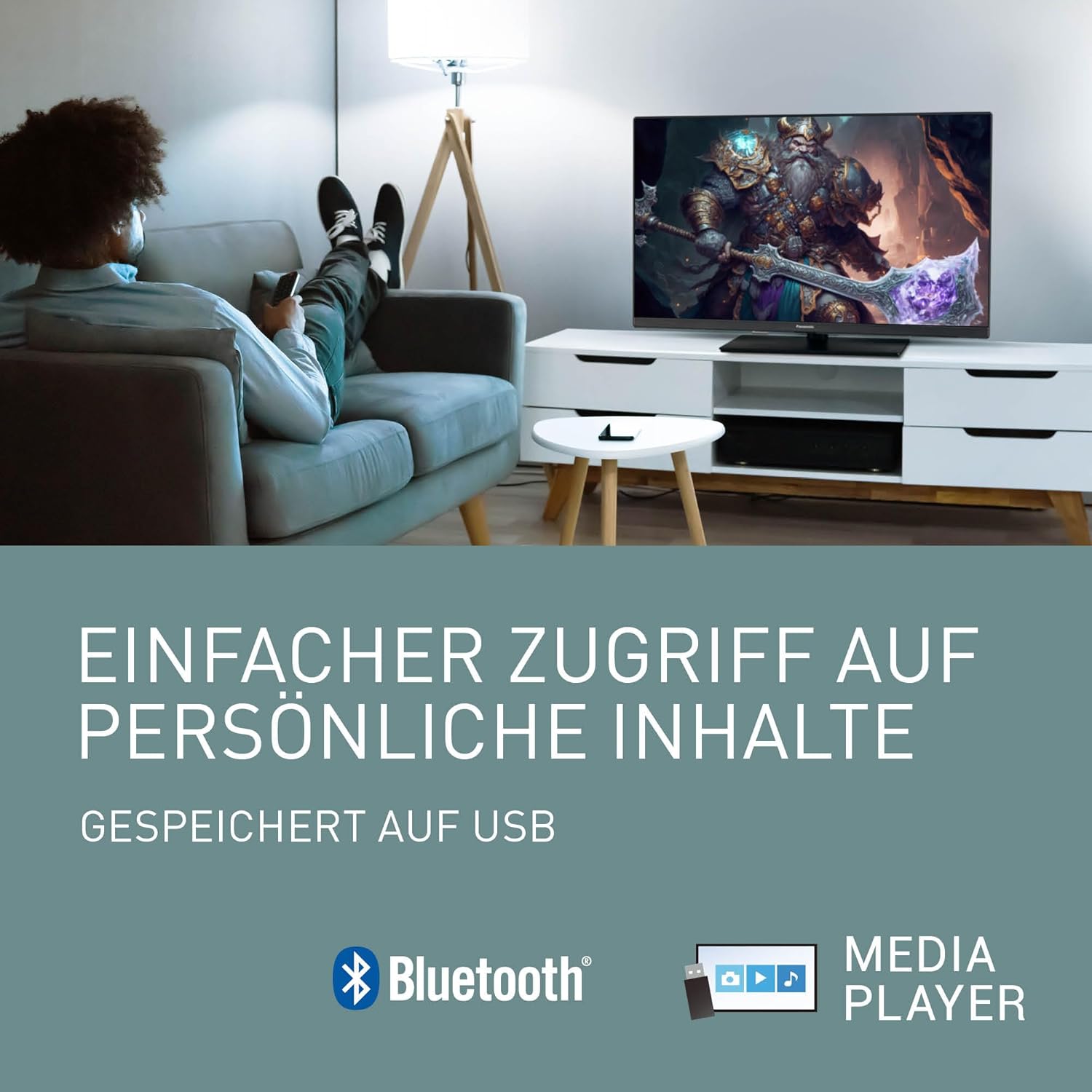 Panasonic TV-40S55AEZ, S55A Serie 40 Zoll Full HD LED Smart TV, 2024, Fire TV, HD Color Engine, HDR, Alexa Sprachsteuerung, Gaming-Modus, Media Player, für EIN außergewöhnlich visuelles Erlebnis