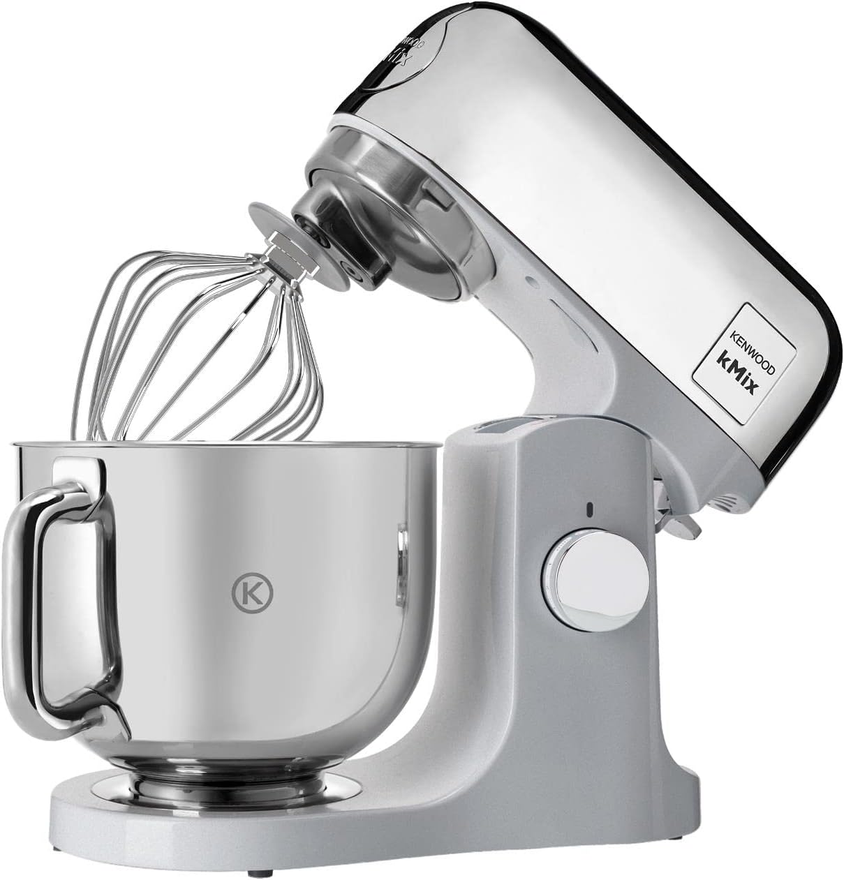 Kenwood kMix KMX750RD Küchenmaschine, 5 l Edelstahl Schüssel, Safe-Use-Sicherheitssystem, Metallgehuse, 1000 Watt, inkl. 3-Teiligem Patisserie-Set und Spritzschutz, Rot