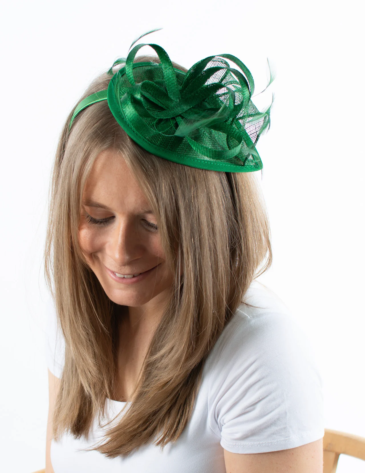 Fascinator | Small Teardrop | Green