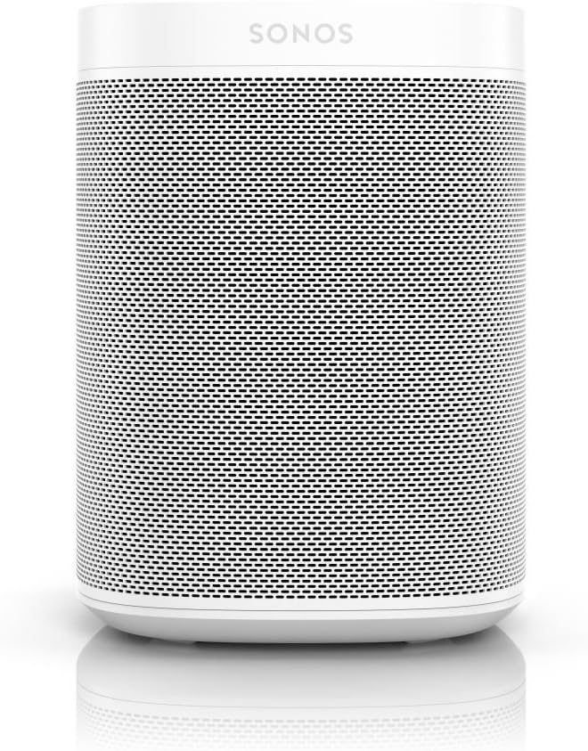 Sonos One Smart Speaker, schwarz – Intelligenter WLAN Lautsprecher mit Alexa Sprachsteuerung, Google Assistant & AirPlay – Multiroom Speaker für unbegrenztes Musikstreaming