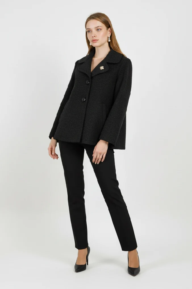 Women's Short Coat Jwith Buttons