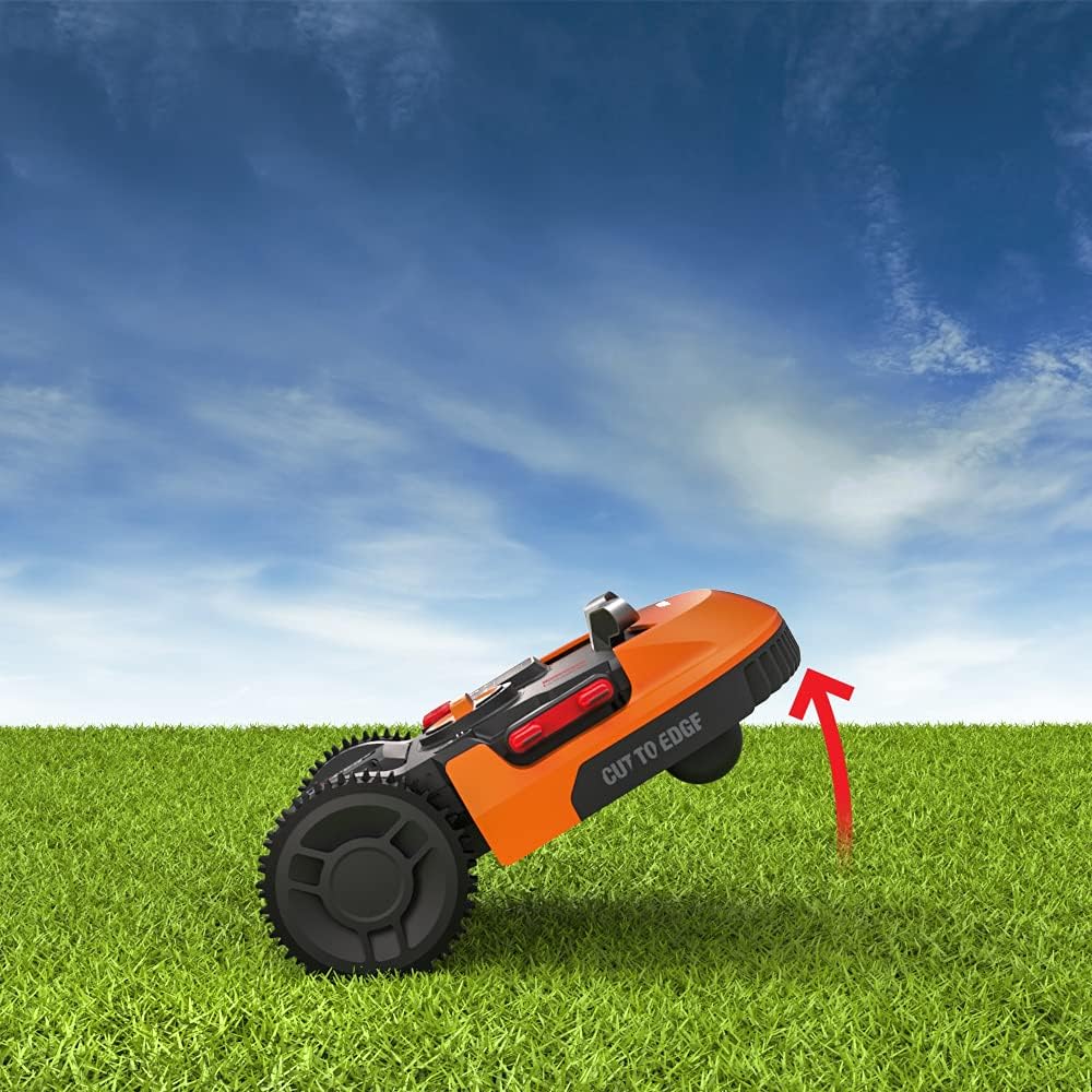 WORX Landroid M WR141E robotmaaier/accugrasmaaier voor kleine tuinen tot 500 m2/zelfrijdende grasmaaier voor een nette gazonsnit, veelkleurig