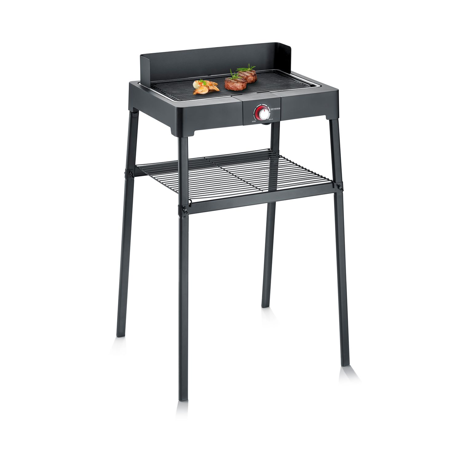Grill z nóżkami i żebrowanym grillem 2200 W Pg 8568 Severin
