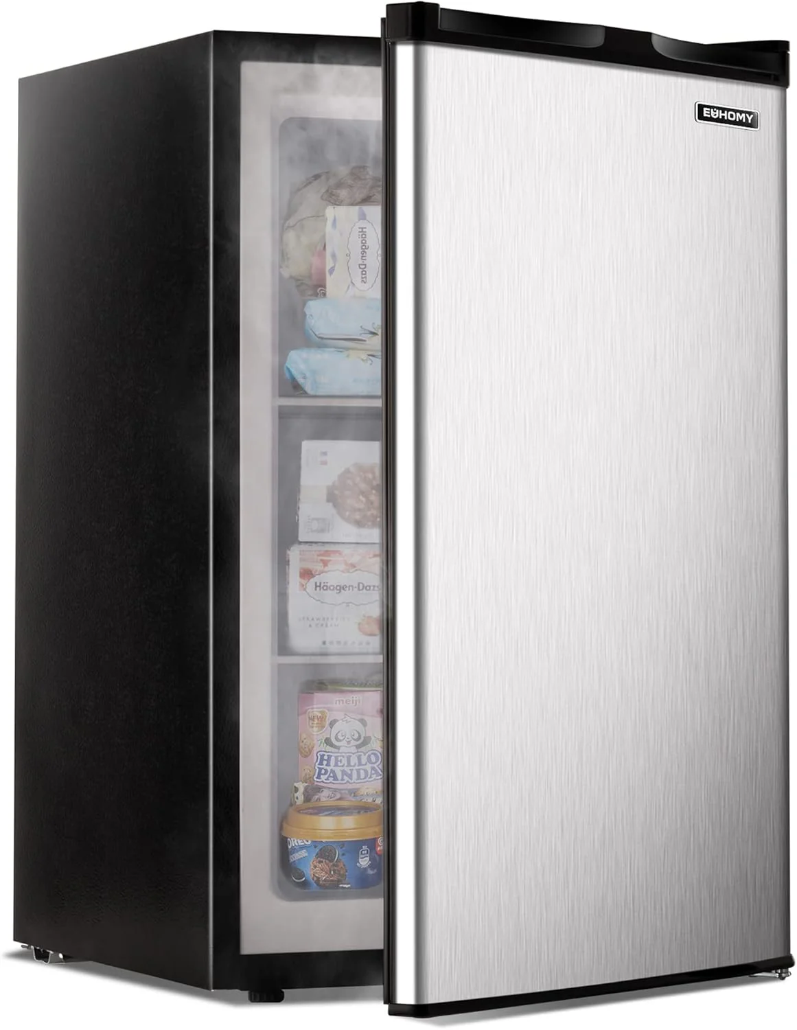 EUHOMY Upright freezer, 3.0 Cubic Feet, Single Door Compact Mini Freezer