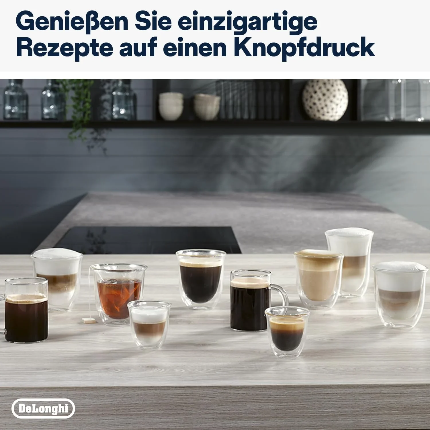 De'Longhi Magnifica Evo Next ECAM312.80.TB, Kaffeevollautomat mit 13 Getr?nken (Cappuccino, Espresso, Latte Macchiato), 2,4'' TFT Farbdisplay, LatteCrema Milchsystem, 2-Tassen-Funktion, Titan
