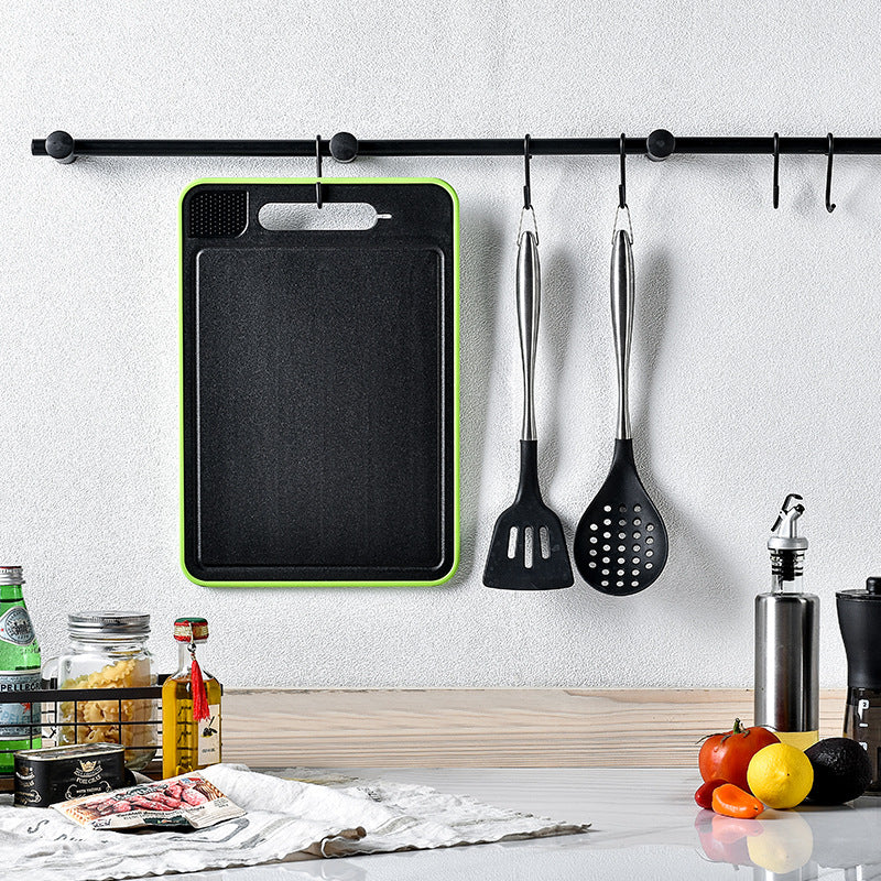 4-in-1 Defrosting Cutting Board with Knife Sharpener �?Double-Sided Smart Chopping Board & Food Prep Tool