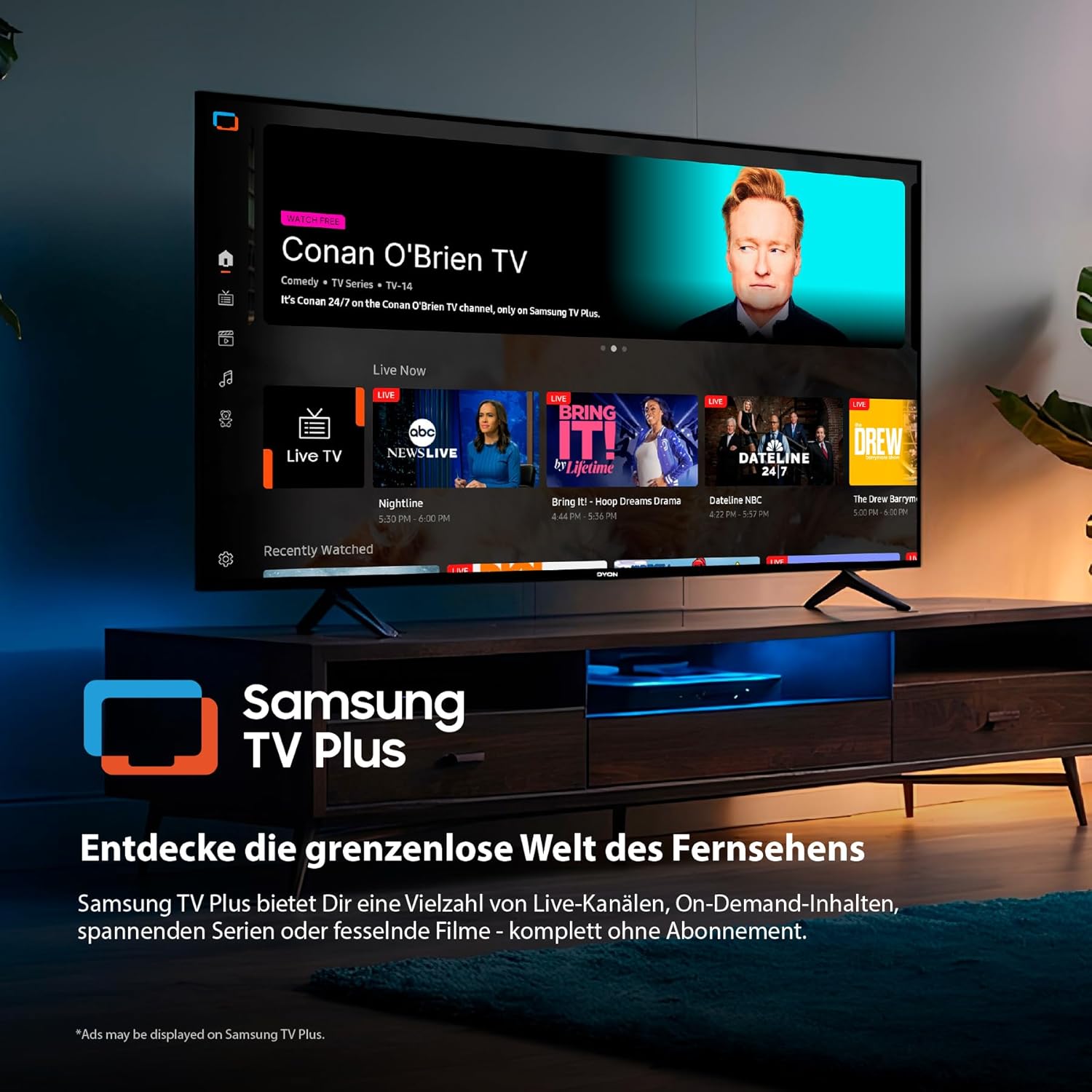 DYON ULTIMAX 43F-TI – 43 Zoll (108 cm) Full-HD Smart TV mit Tizen OS, Triple Tuner (DVB-C/-S2/-T2), Smart & Gaming Hub, Prime Video, Netflix, Disney+ [2025]