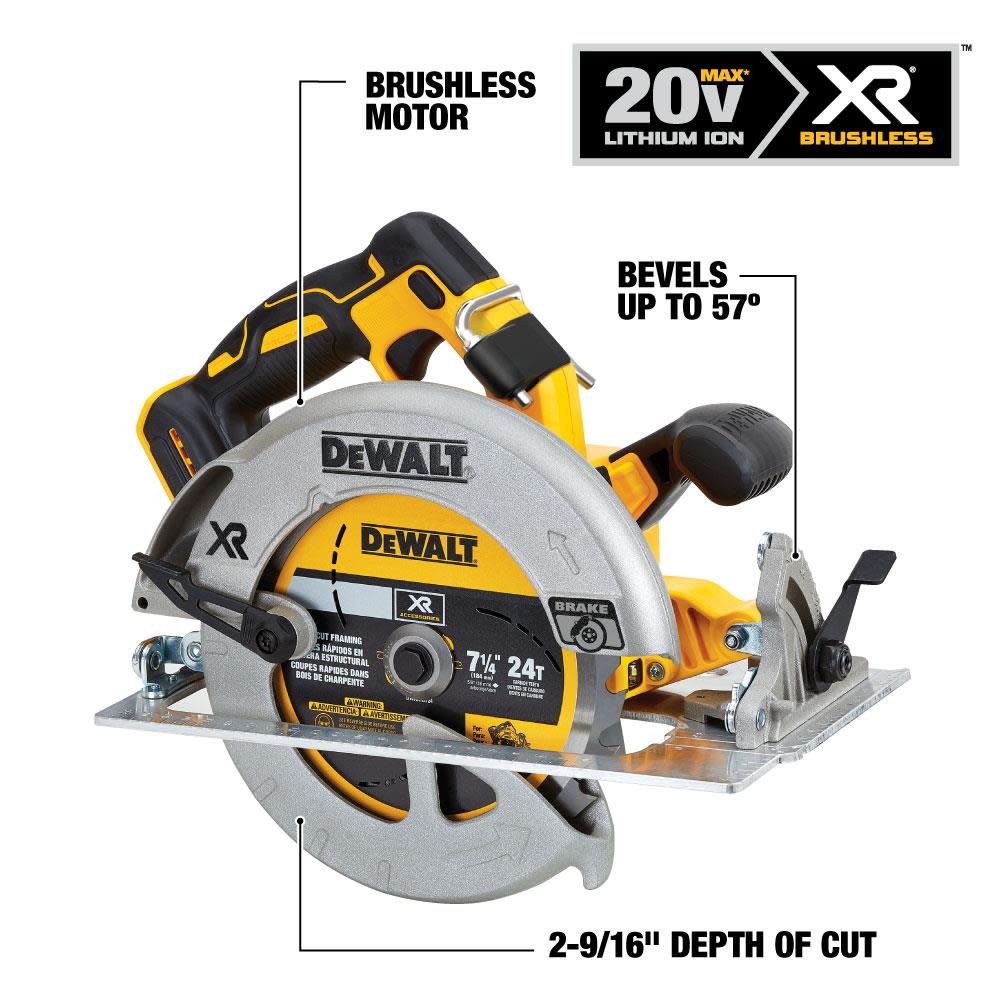 20V MAX 7 1/4?�� Circular Saw and Lithium Ion Battery Starter Kit