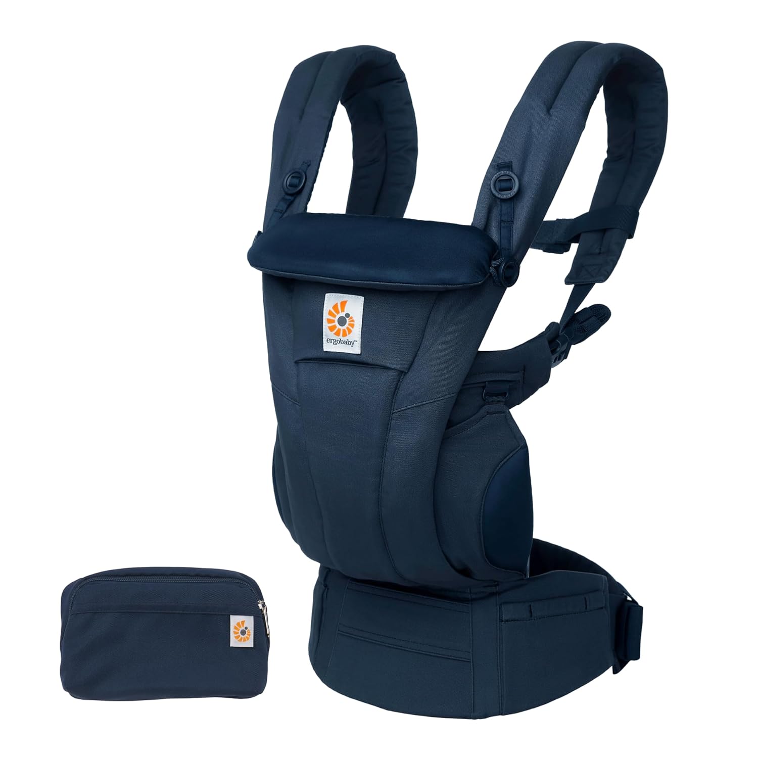 Ergobaby Omni Breeze Babytrage für Neugeborene ab Geburt bis 20kg, 4 Positionen SoftFlex Mesh Ergonomische Babybauchtrage Rückentrage Baby-Tragetasche, Natural Beige