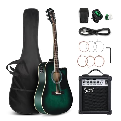 GLARRY Acoustic Electric Beginner Distressed