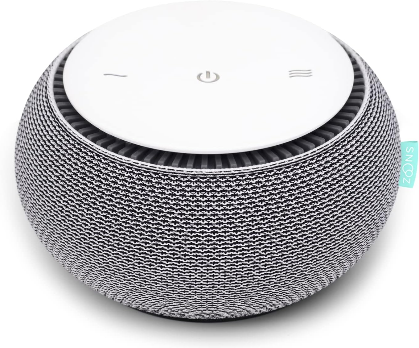 Snooz Machine à bruit blanc – Véritable ventilateur interne pour des bruits blancs constants – Contrôle à distance via l'appli, avec minuteur de sommeil et veilleuse