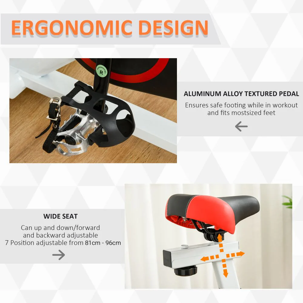 2025 HOMCOM Hometrainer met 8kg Vliegwiel