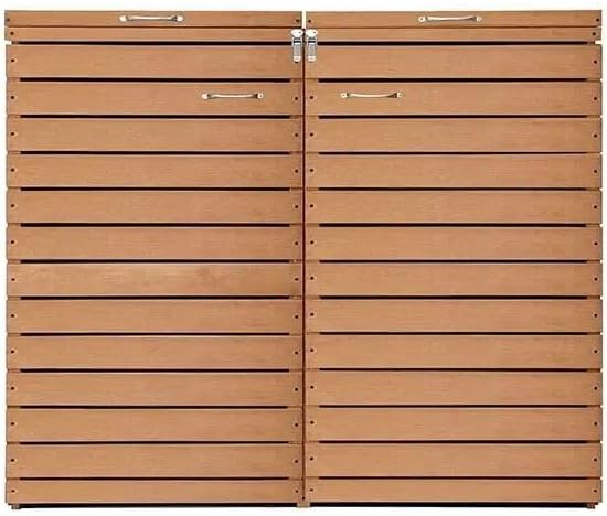 Tourtecs 2er Mülltonnenbox Holz MB3 Mülltonengarage für 240 Liter