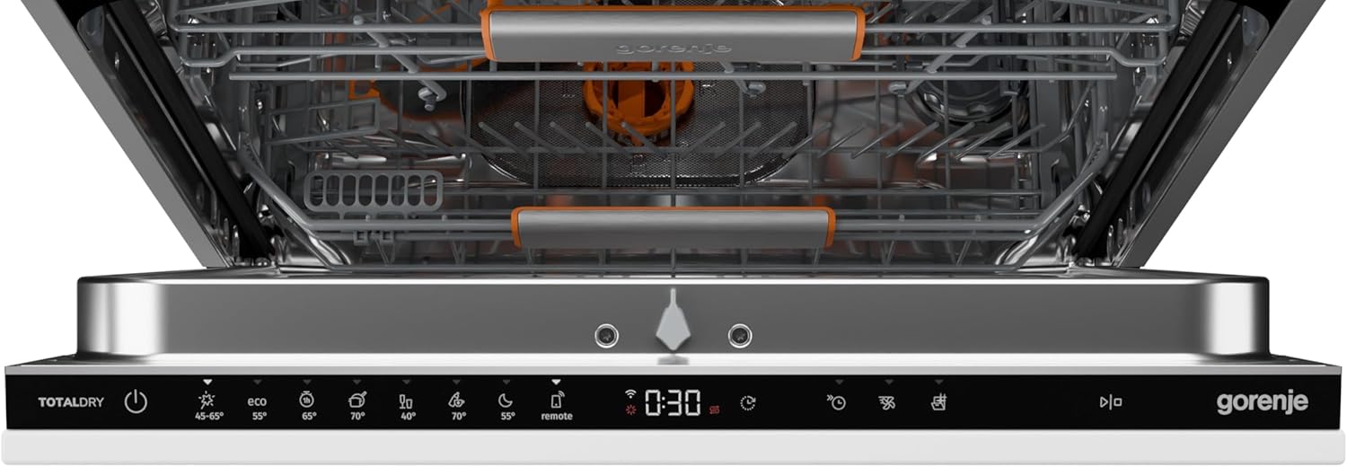 Gorenje GV663A66 Geschirrspüler/Einbaugerät FRONT NICHT ENTHALTEN/Made in EU/60 breite/16 Maßgedecke/8 Programme/TotalDry/Nachtprogramm/Status LED Licht/EEK: A-10%/Einbaumaße (HxBxT): 82 x 60 x 55,5cm