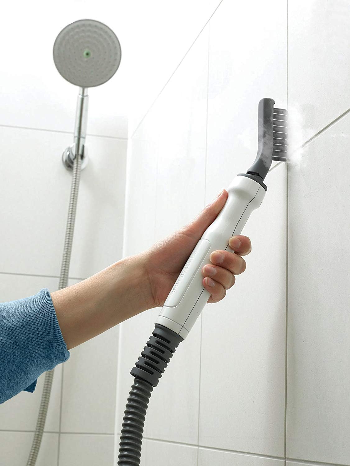 Black+Decker 15-in-1 Dampfbesen Steam-mop (mit Steamitt Dampfhandschuh zur Oberflchenreinigung, AutoSelect für richtige Menge Dampf, 180° drehbarer Reinigungsfu, inkl. 15-tlg Zubehr)