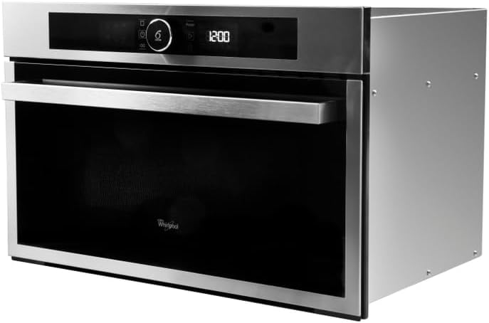 Whirlpool AMW731/IX Europe Linie Urban Mikrowelle Space Chef, Metall, silber, 38.5 x 59.5 x 51.4 cm