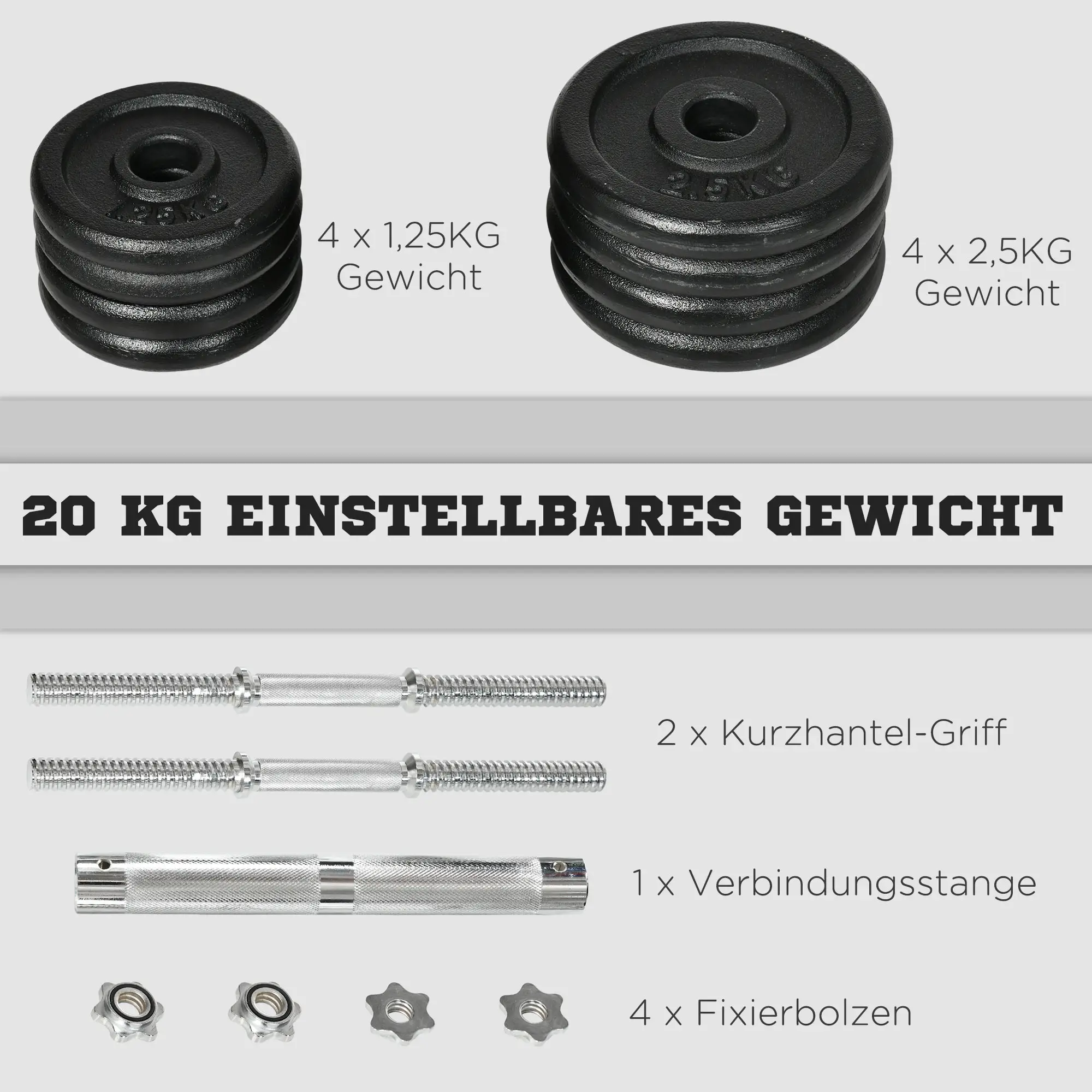 HOMCOM Halterset 2-in-1 halter stang combineerbaar ijzer