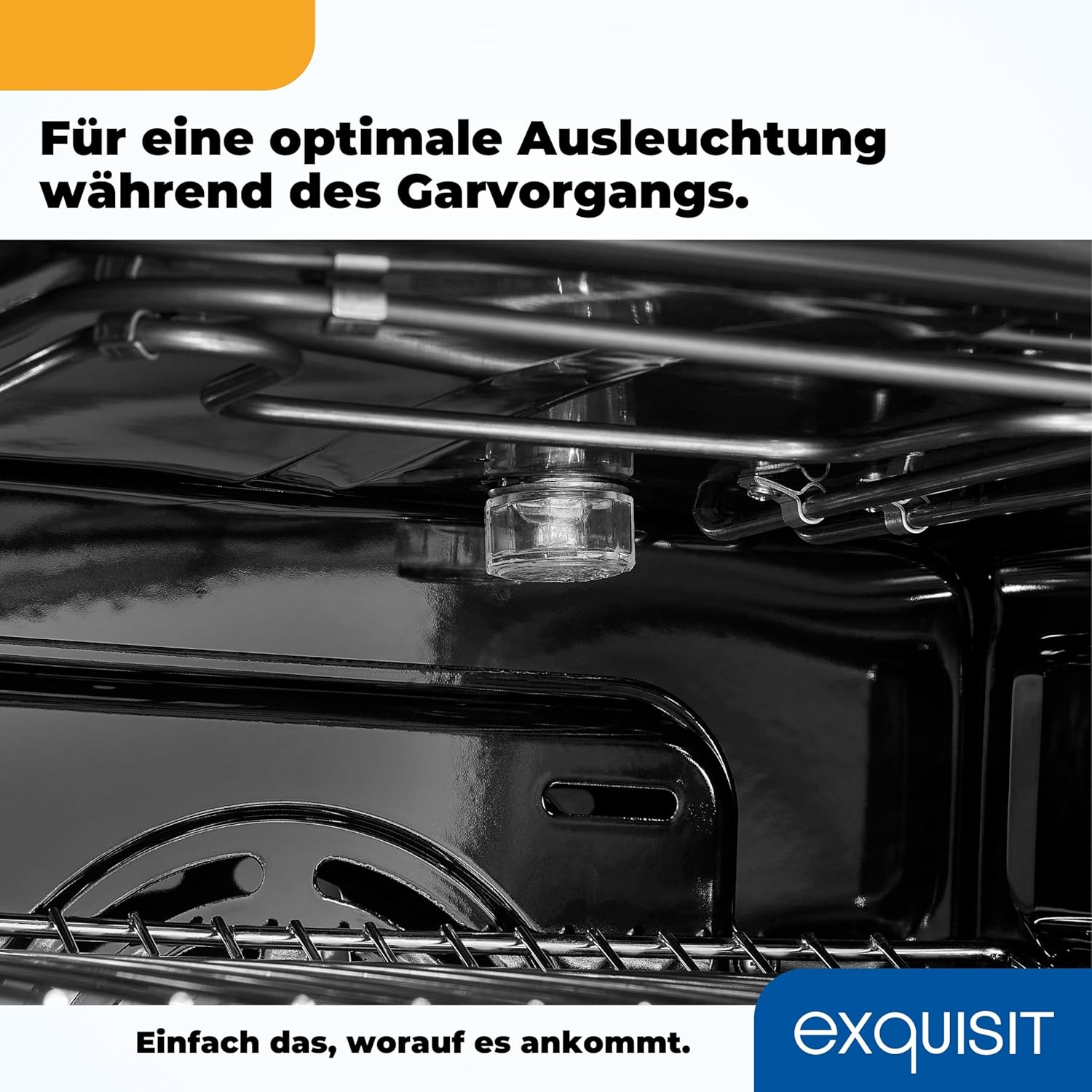 Exquisit Standherd ECM 6-4 | Standherd 60cm mit Glaskeramik Kochfeld | Ober- & Unterhitze | Grill | Umluft | Elektroherd freistehend 60 cm | weiss
