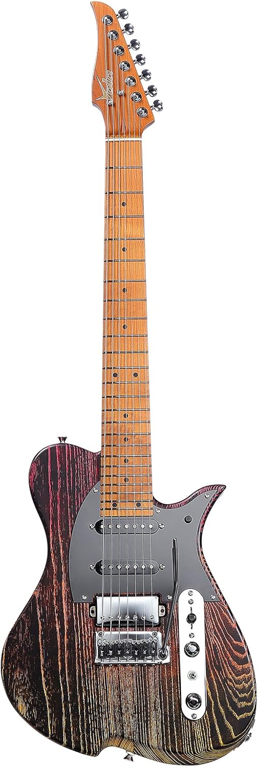 Vola E-Gitarre Elektrische Gitarre, Vasti 7 RV PDM J1 V1, OGD Matte - Gebratener Ahorn Griffbrett
