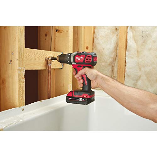 Milwaukee Trapano avvitatore compatto M18   M18BDD 0, rosso e nero : Fai da te
