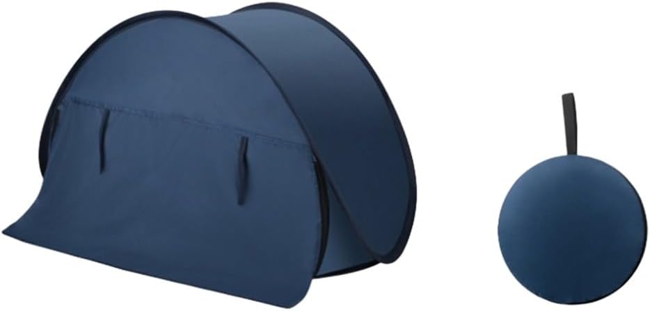 Mini-Kopfzelt, 45 x 35 x 35 cm, tragbares Strand-Kopfstützenzelt: wasserdichter Sonnenschutz für ultimativen Komfort, winddicht, wasserdicht (B-Mit Türvorhang)
