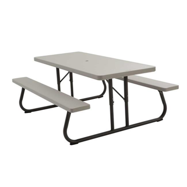 Lifetime 6 Foot Folding Picnic Table, Putty, 22119