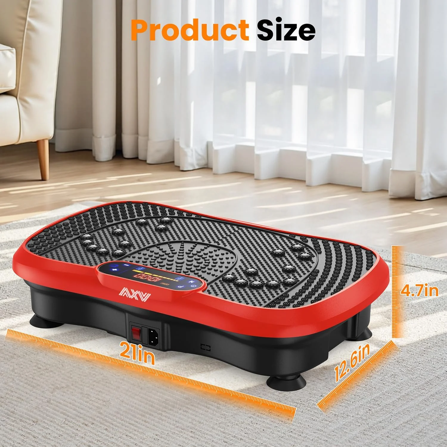 AXV Vibration Plate Fitness Platform Trainer Suitable for men and women to lose weight and burn fat at the gym