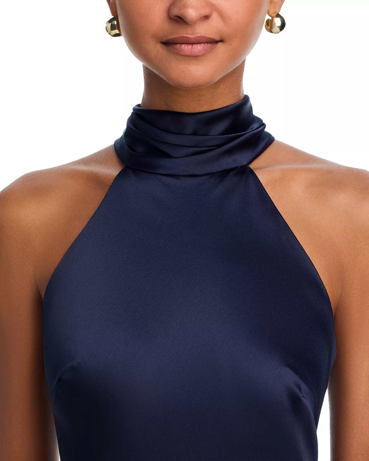 Aqua Women’s Sleeveless Satin Gown