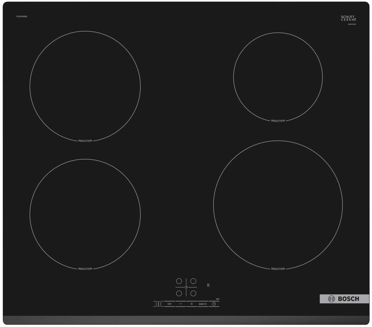Płyta indukcyjna Bosch PUE63RBB5E 4 Palniki Czarny
