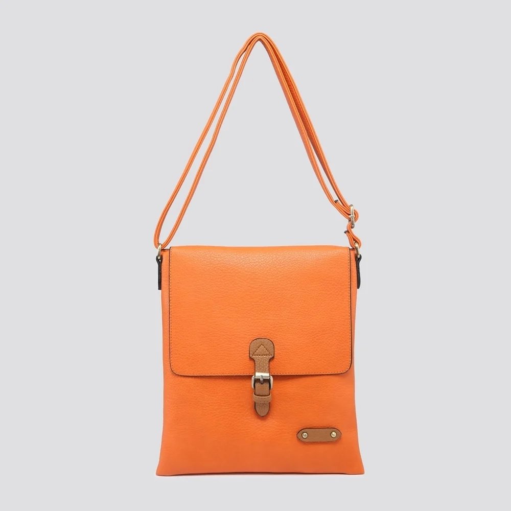 Pia Satchel Crossbody Bag | Orange