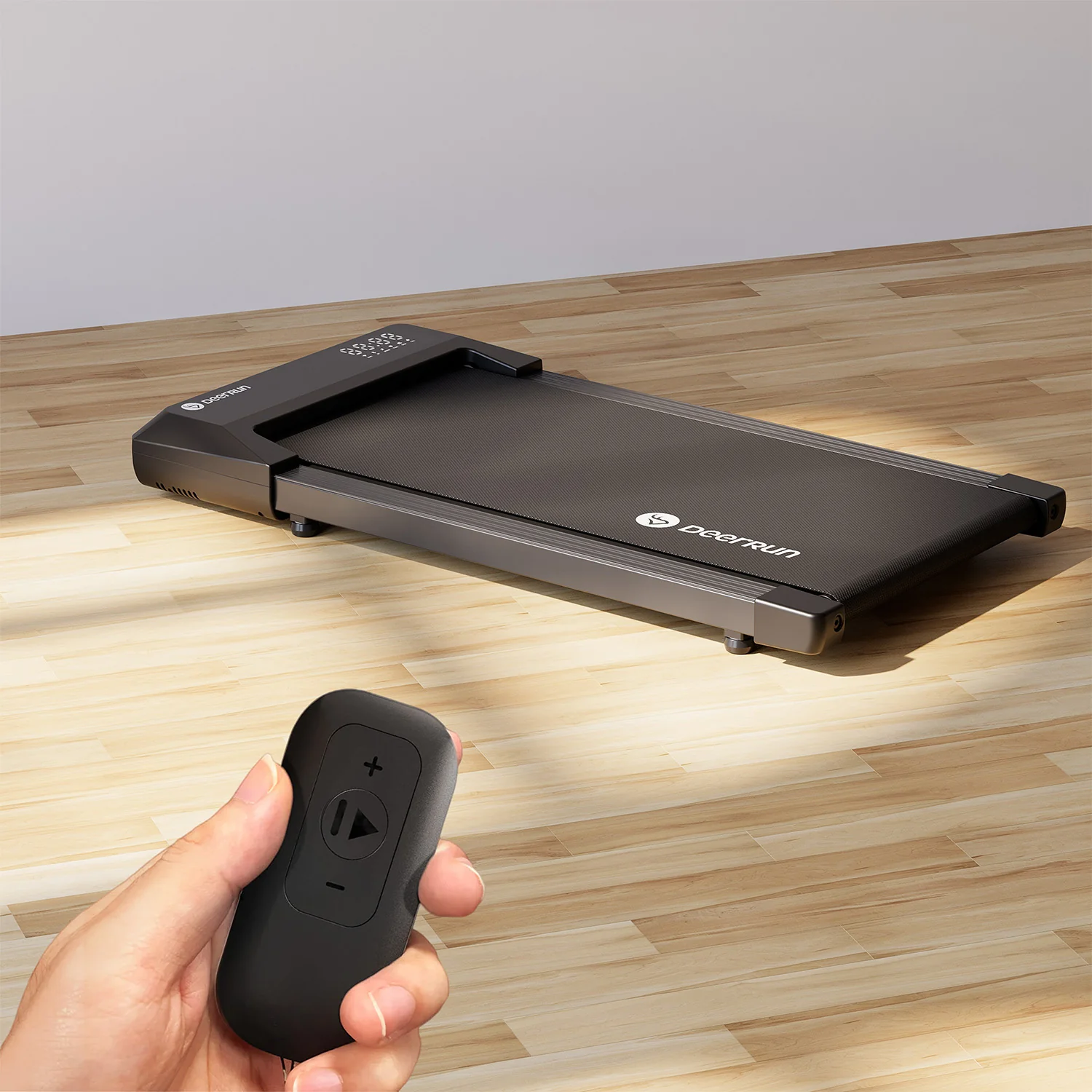 DeerRun Q1 Urban Mini loopband voor onder het bureau met afstandsbediening