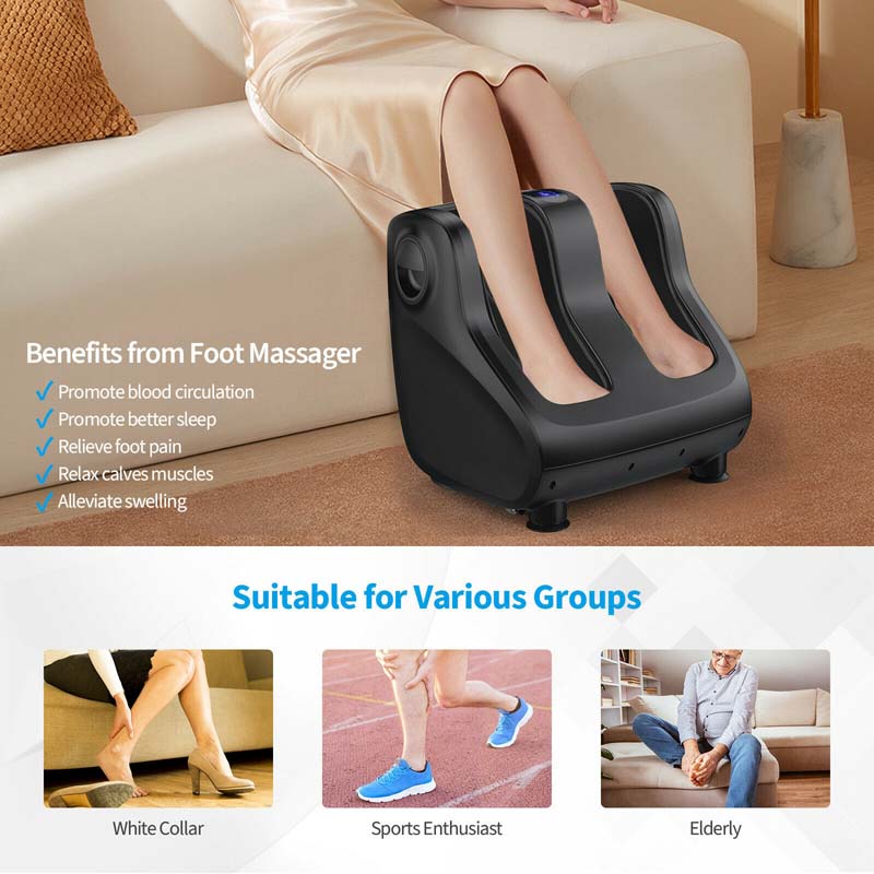 Foot Amp Calf Massager With Heat Amp Remote Shiatsu Kneading Electric Massage Machine With Adjustable Tilt Base Timer Lcd Screen