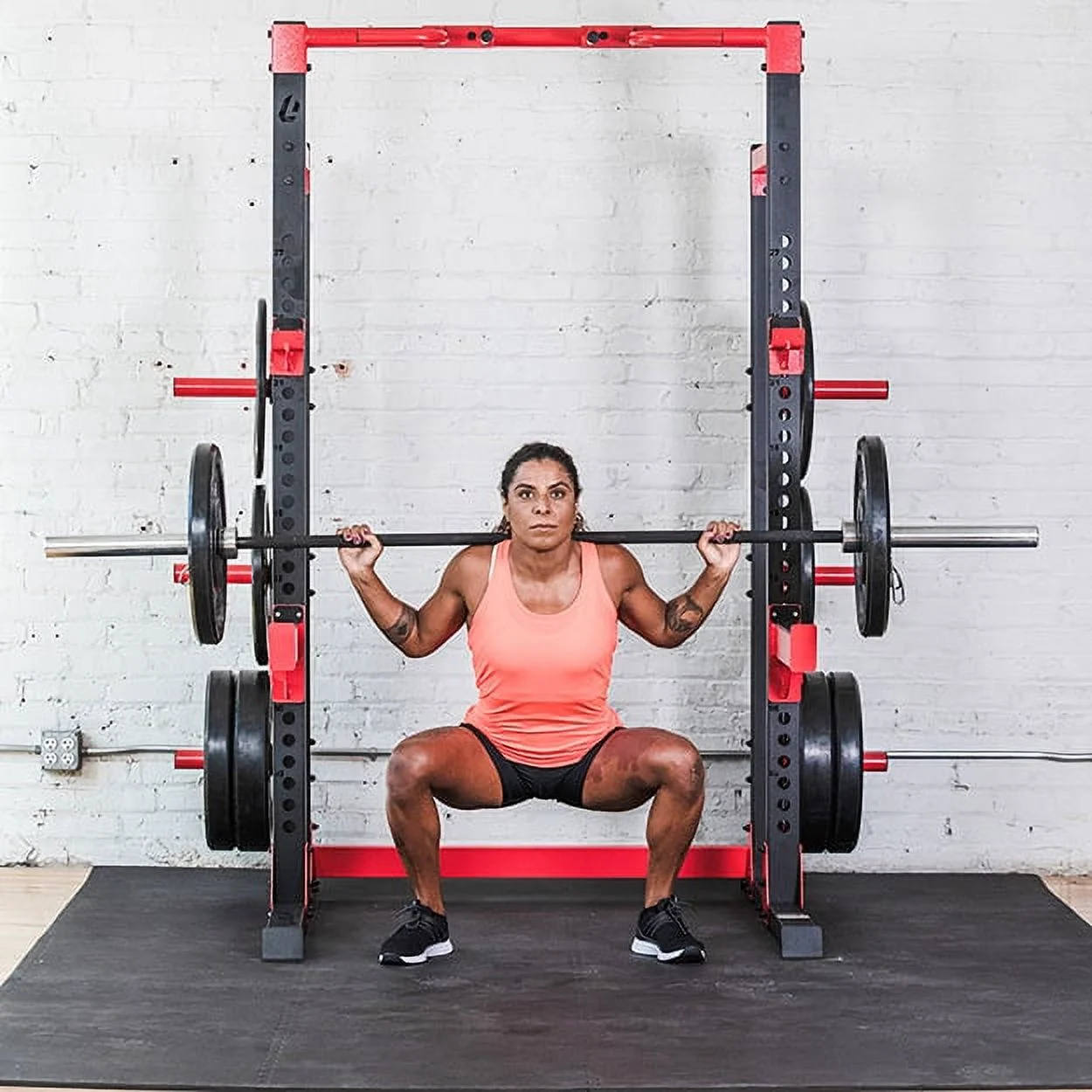 2025 Lifeline Fitness C1 Pro Half Power Rack voor Oefeningen