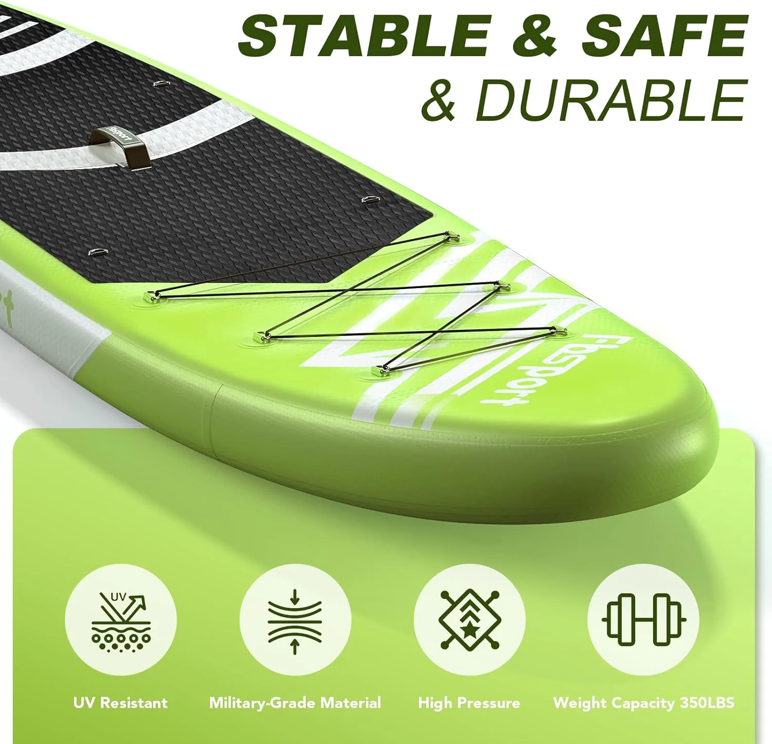 Premium-Stand-Up-Paddle-Board, Yoga-Board mit strapazierf?higem SUP-Zubeh?r und Tragetasche | Breiter Stand, Surf-Kontrolle, rutschfestes Deck, Leine, Paddel und Pumpe f��r Jugendliche und Erwachsene