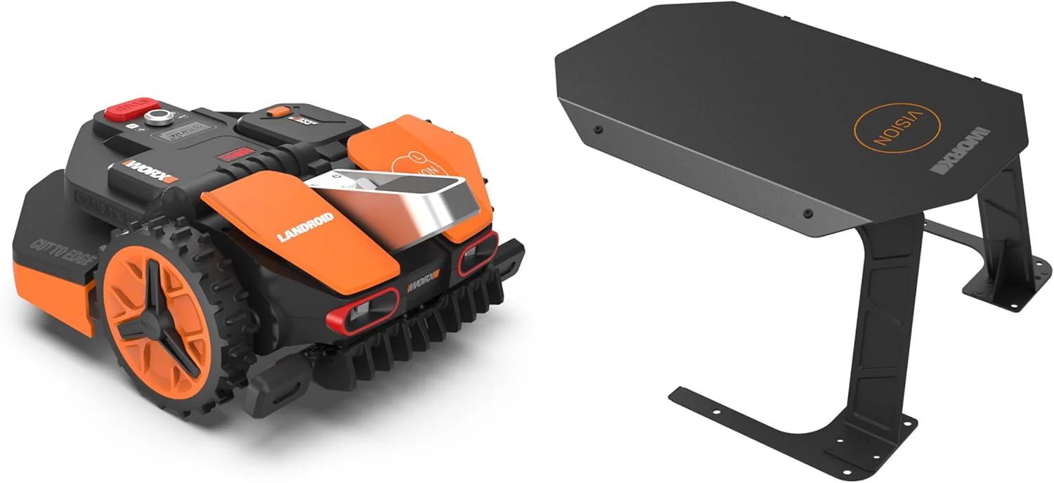 WORX Landroid M WR141E robotmaaier/accugrasmaaier voor kleine tuinen tot 500 m2/zelfrijdende grasmaaier voor een nette gazonsnit, veelkleurig
