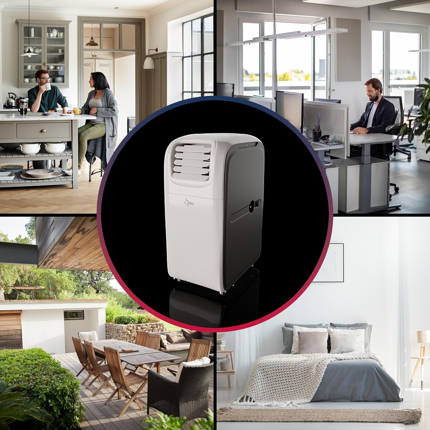SUNTEC Mobiles lokales Klimagerät Transform 10.500 Eco R290 | Klimaanlage für Räume bis 46 qm | Abluftschlauch | Kühler und Entfeuchter mit ökologischem Kühlmittel | 10.500 BTU/h | Für Wohnung & Büro